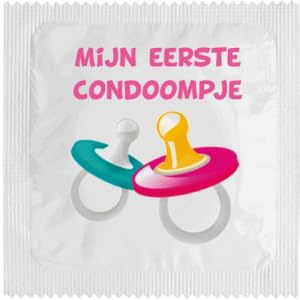 Lustiges Kondom - Modell Holland - aus Latex - dünn und widerstandsfähig - bedruckt in Frankreich - Lustiges Verdeck für Herren - Originelle Überraschung