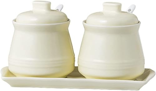 Zuccheriera in ceramica, zuccheriera, zuccheriera con coperchio, contenitore for condimenti for saliera for zucchero, barattolo for spezie contenitore for zucchero-verde-zuccheriera (colore : verde) (