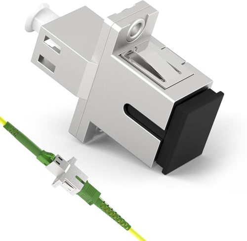 EMSECKO Adaptateur fibre optique SC/APC -LC/APC monomode Simplex pour appareils porteurs 1 pièce