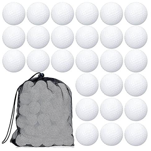 100 stycken golfträningsboll, ihålig golfboll, träningsgolfbollar med nätdragsko, förvaringsväskor för träning