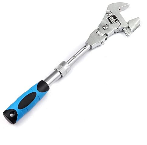 set di chiavi, chiave inglese, - Pieghevole retrattile da 10 pollici Scuotendo la testa Cricchetto Chiave idroelettrica for servizi igienici Aria condizionata Chiave for cambio professionale cinque in