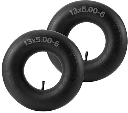 AZIEMARS 2 Pièces 13x5.00-6 13x5x6 5.00-6 Chambres à Air pour Kart Hors Route Véhicule de Plage Chariot de Jardin Tracteur de Pelouse Tondeuse à Gazon Chariot Gorilla Chariot Remorque Lourde