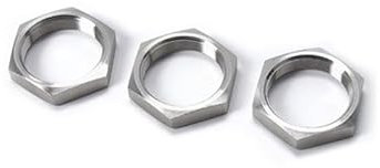 3 Stück 1/8 Zoll 1/4 Zoll 3/8 Zoll 1/2 Zoll 3/4 Zoll 1 Zoll 1-1/4 Zoll Innengewinde Sechskant-Kontermutter Rohrverschraubung 304 Edelstahl(Size:1/4)
