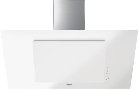 TEKA Campana Extractora Decorativa 90 cm A+++ con Función FreshAir, Extracción Perimetral, Motor EcoPower, 3 Velocidades + Intensiva, Touch Control, Compatible con recirculación, DVT Pro 98780 TCS WH