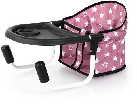 Bayer Design 65976AA bordsstol för dockor, tillbehör, sittplats för dockor upp till 46 cm