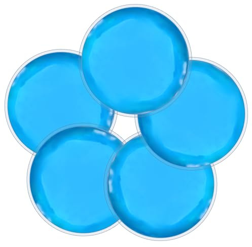 umorismo 5 Pcs Gel Ice Packs Ice Pads 11cm Hot Cold Compress Reusable Cold Gel Pads for Kids Adult Beauty,Teeth,Relief,Eye,Lunch Bag
