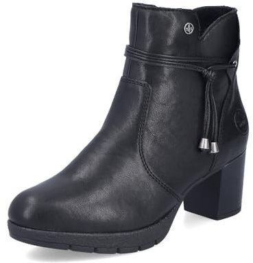Rieker Damen Klassische Stiefeletten 77667, Frauen Stiefeletten, lose Einlage,Stiefel,Bootee,Booties,halbstiefel,schwarz (00),41 EU / 7.5 UK