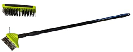 3 in 1 Weed Remover Brush Extendable Telescopic Wire Head Scrub Moss With Weed Remover Tool Paving Garden Patio Cleaner Remove Weed from Driveway and Block