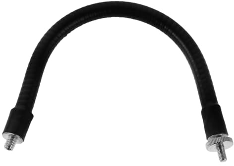 Yardwe Mikrofon Stand mit Flexiblem Schwanenhals Metall Mikrofonhalter für Live Streaming Fotografie zu Gewinde Adapter Tragbar Vielseitig