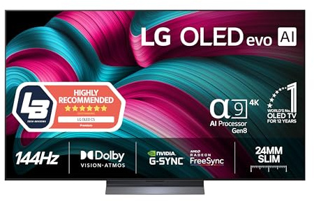LG OLED65C51LA - TV 65 Pollici, Smart TV, DVB-T2, 4K, OLED, Classe energetica F