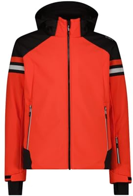 CMP Herren Skijacke mit abnehmbarer Kapuze Gr. XXL = 54 | Clima-Protect-Membran, Schutz vor Nässe, Feel-Warm-Flat-Wattierung, leichte Wärmeisolierung