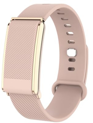 DCU TECNOLOGIC Move FitBand Pulsera de Actividad Inteligente sin Pantalla, Negro, 120 Modos Deportivos, Monitoreo 24/7, Batería 30 Días, IP68 (Oro Rosa)