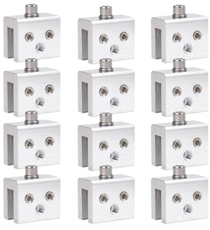 rockible Abrazaderas de fijación para techos de Junta, Profesionales, Resistentes, Accesorios, Soporte para Paneles solares, Metal, Abrazadera de, 12 Piezas
