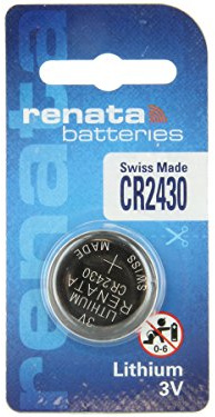 Lot de 12 Piles RENATA CR2430 - Single Blister - 3V Lithium