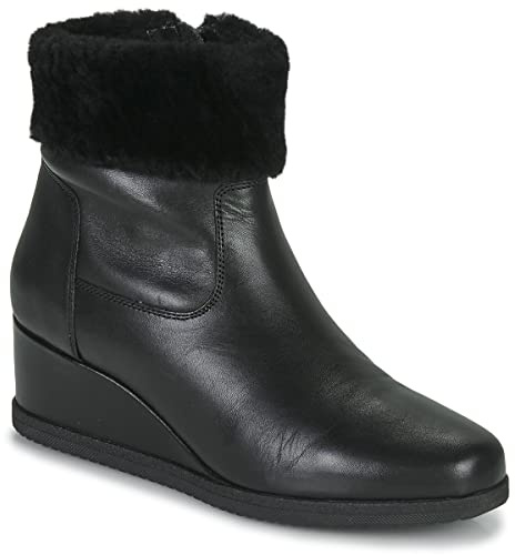 Geox Damen D Anylla Wedge G Stiefeletten, Schwarz, 41 EU