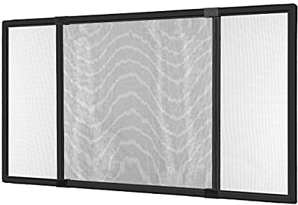 Ventanara® Insektenschutz Schiebe Fenster Fliegengitter Mückenschutz (50 x 75 cm, anthrazit)