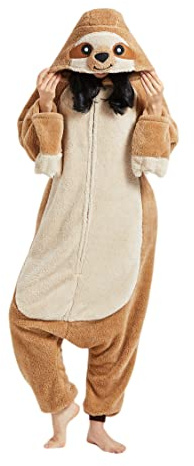 Grenouillère Unisexe pour Adultes, Costume de Cosplay d'halloween Pyjama Animal Homewear Combinaison de Vêtements de Nuit