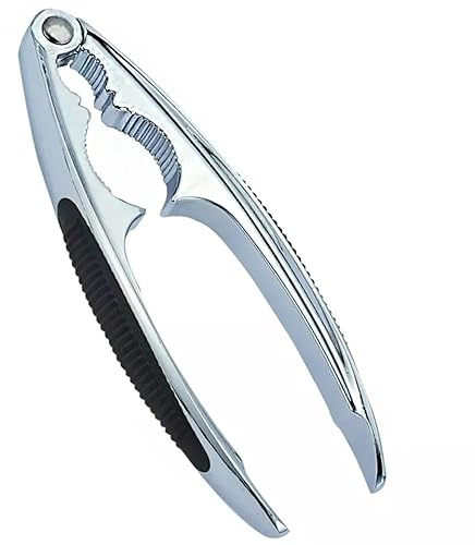 Primes DIY Nutcracker Heavy Duty with Non-Slip Handle Stainless Steel Nut Opener Tool for Walnut Hazelnut Almonds Pecan, Metal Nut Cracker Tool for All Sorts of Nuts, Home Kitchen Parties Tools