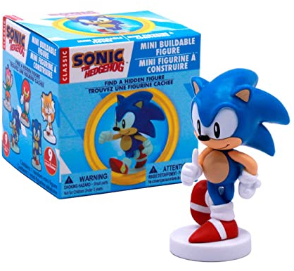 Sonic The Hedgehog Mini Action Figure costruibile Mystery Box - Borse cieche con figure soniche, code, nocche e Amy Rose Mini Figure - Sonic The Hedgehog Toys