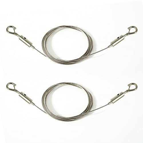 Picture Hanging Wire， Adjustable Picture Wire，50LBS Heavy Duty Stainless Steel Wire for Mirror Hanging Hardware， Picture , Artworks Lamps，Paintings, Portraits (2PCS)