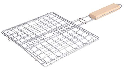 Grillkorb, Grilldrahtgitter, Wiederverwendbare Grillmatte für Burger, Steaks, Meeresfrüchte, Gemüse, Fisch