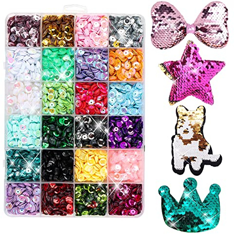 Encuryna Set di 8400 perline rotonde in PVC, multicolore, per fai da te