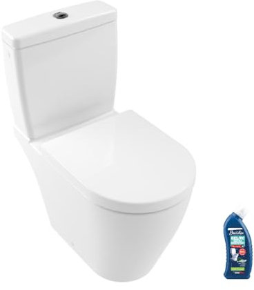 WC à poser sans bride VILLEROY ET BOCH Avento avec abattant frein de chute déclipsable + nettoyant Briochin
