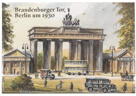 Kühlschrank-Magnet Berlin - Brandenburger Tor - Souvenirs Stadt Highlights - Reiseandenken Berliner Kühlschrankmagnet, Foto Magnete - Souvenir Fotomagnet Deko Bild Kühlschrankmagnete, Valdeig, M