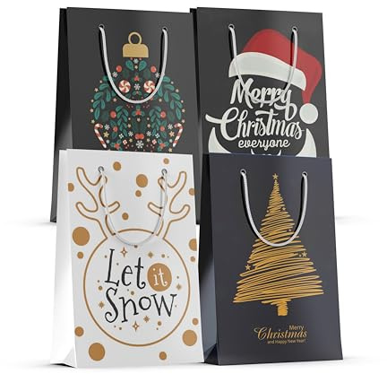 36 XXL-Geschenktaschen für Weihnachten: Weihnachtstüten ideal für Geschenkverpackungen