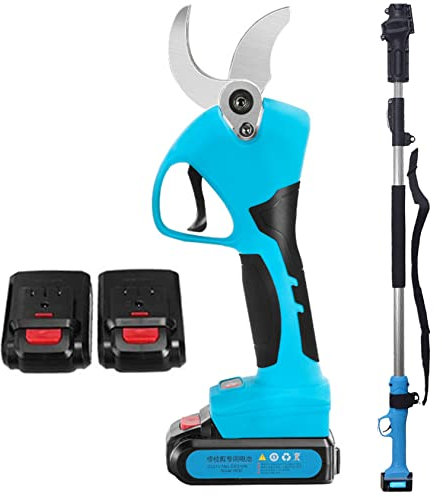 Cesoie Elettriche Professionali, Cesoie Elettriche da Potatura 21V Troncarami Elettrico con Batteria di Backup e Caricabatterie, Troncarami da Giardino, Cesoia per Siepi, Alberi, Rami e Ramoscelli