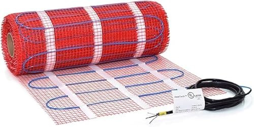 HeatTech 240 V - Tappetino riscaldante elettrico radiante per pavimenti riscaldati, sotto piastrelle e pietra, per uso in bagni, cucine, soggiorni e altro