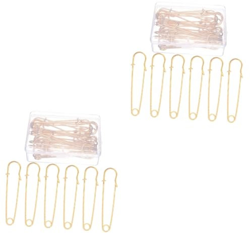 Operitacx 20 STK Strickjacke Sicherheitsnadel Stainless Steel inoxlm Sicherheitsnadel für Kleidung Stiftclips aus Metall dekorative Stifte broschen für Kleidung Sicherheitsnadel aus Metall