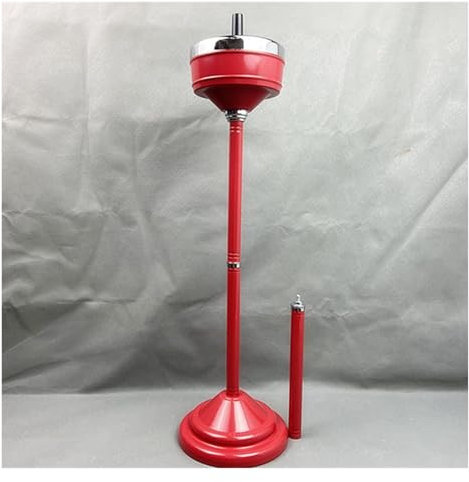 MTNBHH Verstellbarer Standaschenbecher for den Außenbereich, Standaschenbecher for den Innen- und Außenbereich mit Deckel, leicht zu reinigen for das Home Office im Freien(Red)