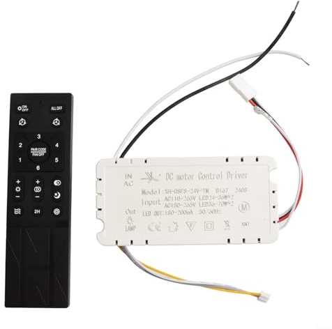 EXTRWORY Ceiling Fan Light Remote Control Kit, Ceiling Fan Light Remote Control, Dimmable Controller Driver Accessories, for Variable for frequency Control