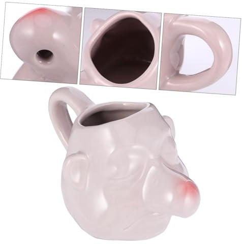 KICHOUSE 1pezzi Separatore Di Uova in Ceramica Estrattore Di Tuorli Divisore Di Albume Forma Di Bogeyman Strumento Per Setacciare i Tuorli Utensile Da Cucina Lavabile in Lavastoviglie