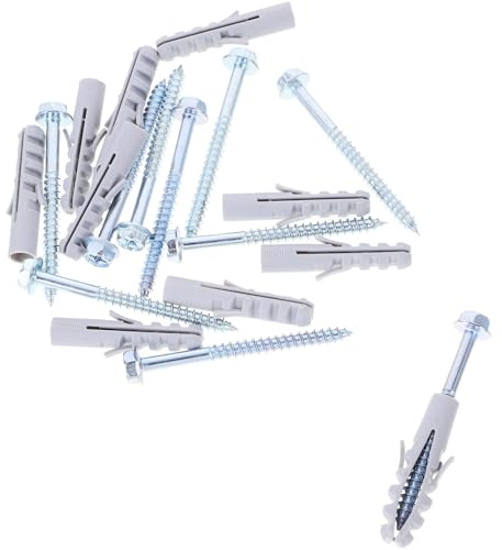 Alipis 10 Ensembles Kit de Chevilles et Vis pour Support TV Vis Expansion pour Montage Murale et Hotte Aspirante Accessoires de Fixation Robustes et Durables