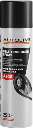 AUTOLIVE Spray para Correas Antideslizante de Correas 250 ml - Spray Correas de Transmisión – Antichirridos y Antideslizante – Protege contra Desgaste y Prolonga la Vida Útil del Cinturón
