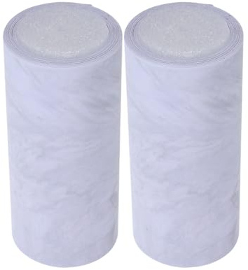 Ipetboom Battiscopa in Marmo Decorativo Autoadesivo 10 Cm X 240 Cm, Modanatura per Battiscopa e Basi per Pareti, Bordatura per Cucina, Bagno e Soggiorno, Facile Manutenzione, Set