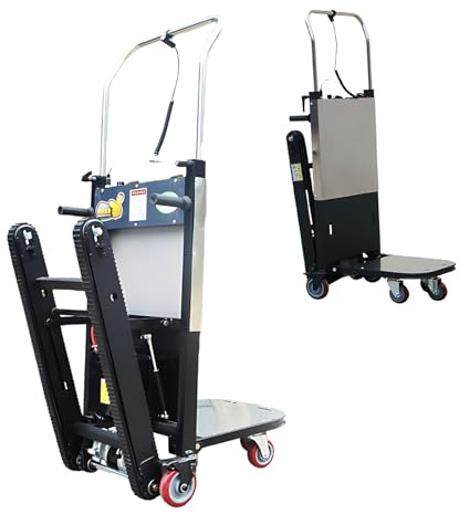 Montacargas Plegable con Carrito Eléctrico para Escaleras, Batería De Larga Duración 48 v 45 ah, Carga Pesada De Muebles Y Electrodomésticos