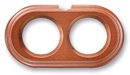 Fontini 30832192 Peana 2 Elementos para Instalación Horizontal con Entrada Tubo, Madera de Haya Miel