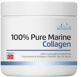 Reines norwegisches Meereskollagenpulver | Hydrolysat-Peptide | aus wildem norwegischem Kabeljau | Nahrungsergänzungsmittel für Haut, Haare, Nägel, Sehnen und Bänder | 250 g