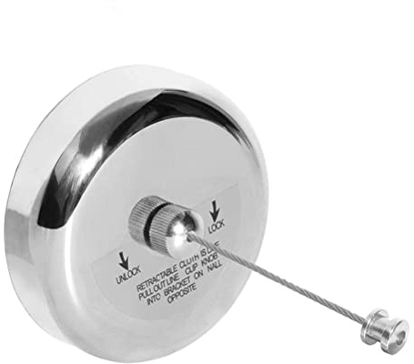 Mallalah Séchoir à Linge Étendoir Rétractable et Résistante Installation Facile sur Murs pour Vêtements Intérieur et Extérieur