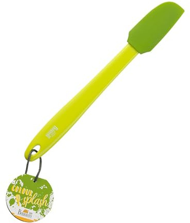 Birkmann, Colour Kitchen Mini-Teigschaber, Grün, 27 x 3,5 cm, Silikon, BPA-frei, 421806