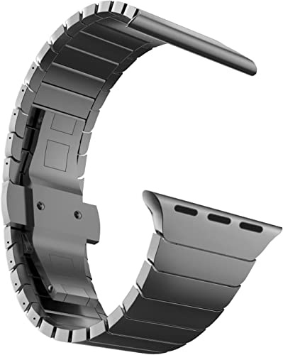 MaKTech Edelstahl Armband für Apple Watch Armband,Metallisches Ersatz-Gliederarmband für iWatch Serie 11/10/9/8/7,Ultra 3/2/1,SE 3/2/1 [2025]