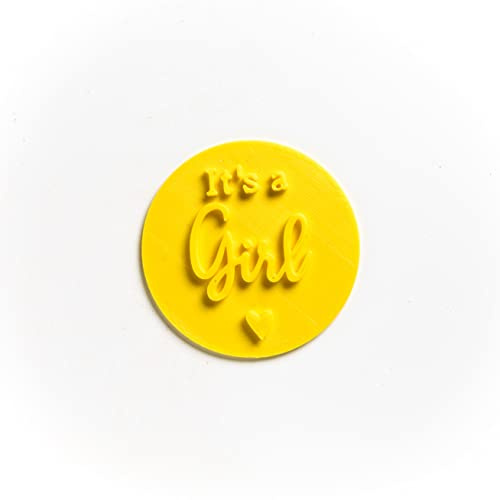 The Cookie Cutter Hub It's A Girl Embosser/Stamp for Cupcakes Fondant Icing Clay Cake Baking Decoration