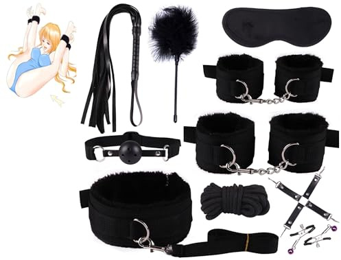 QiKKago Elegante Set Sportivo Da 10 Pezzi in Nylon Nero, Comodo E Traspirante, Libera La Potenza Dello Sport!-J664