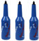 Fegtrty Flair - Set di 3 bottiglie di vino e cocktail, colore: blu