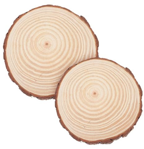 VANZACK 2stücke Runde Gartenplatten Aus Holz Als Trittplatten Für Gartenwege Terrassenplatten Und Außenbereichdekoration