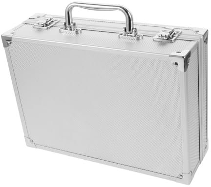 HOMOCONO Werkzeugbox Aluminiumlegierung Sicherheitsschloss Kompakt Reise Organizer Mit Verstärkten Ecken