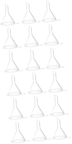 Amosfun 90 Piezas embudo de liquido foldable funnel embudo plástico s para muestras pequeñas s de líquido de laboratorio s para hogar de decantación de mango largo